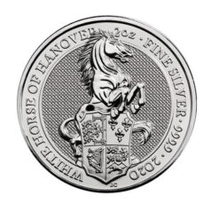 Sell 2020 2oz Queen’s Beasts The White Horse of Hanover Silver Coin online today
