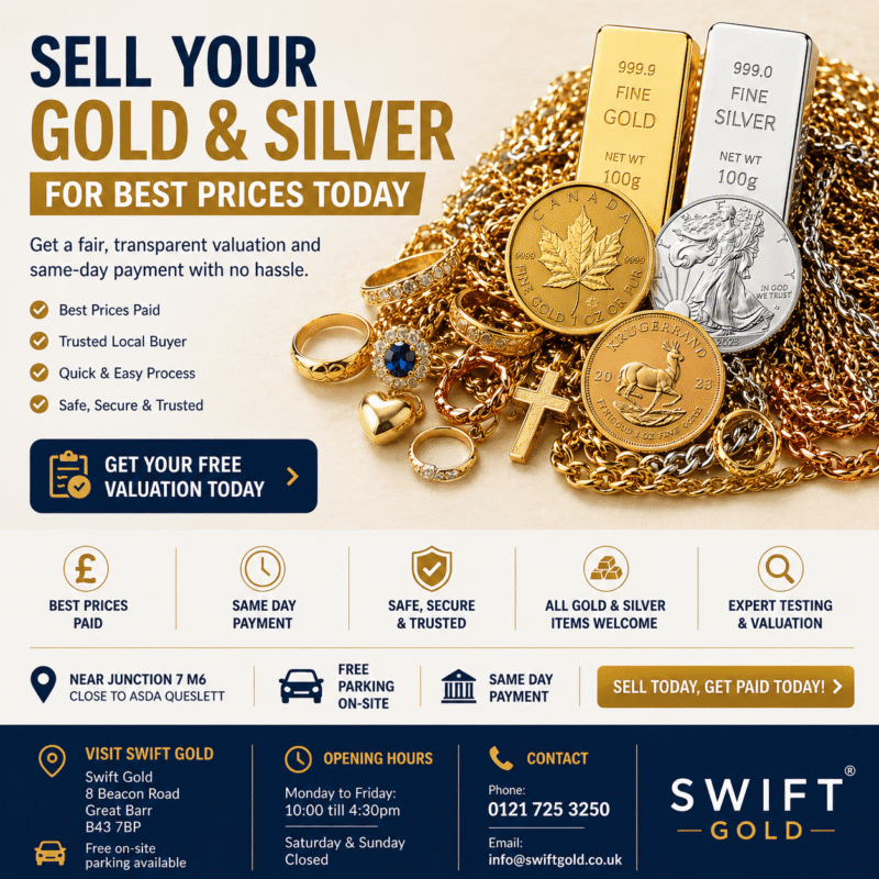 Swift Gold Sell you gold and silver today