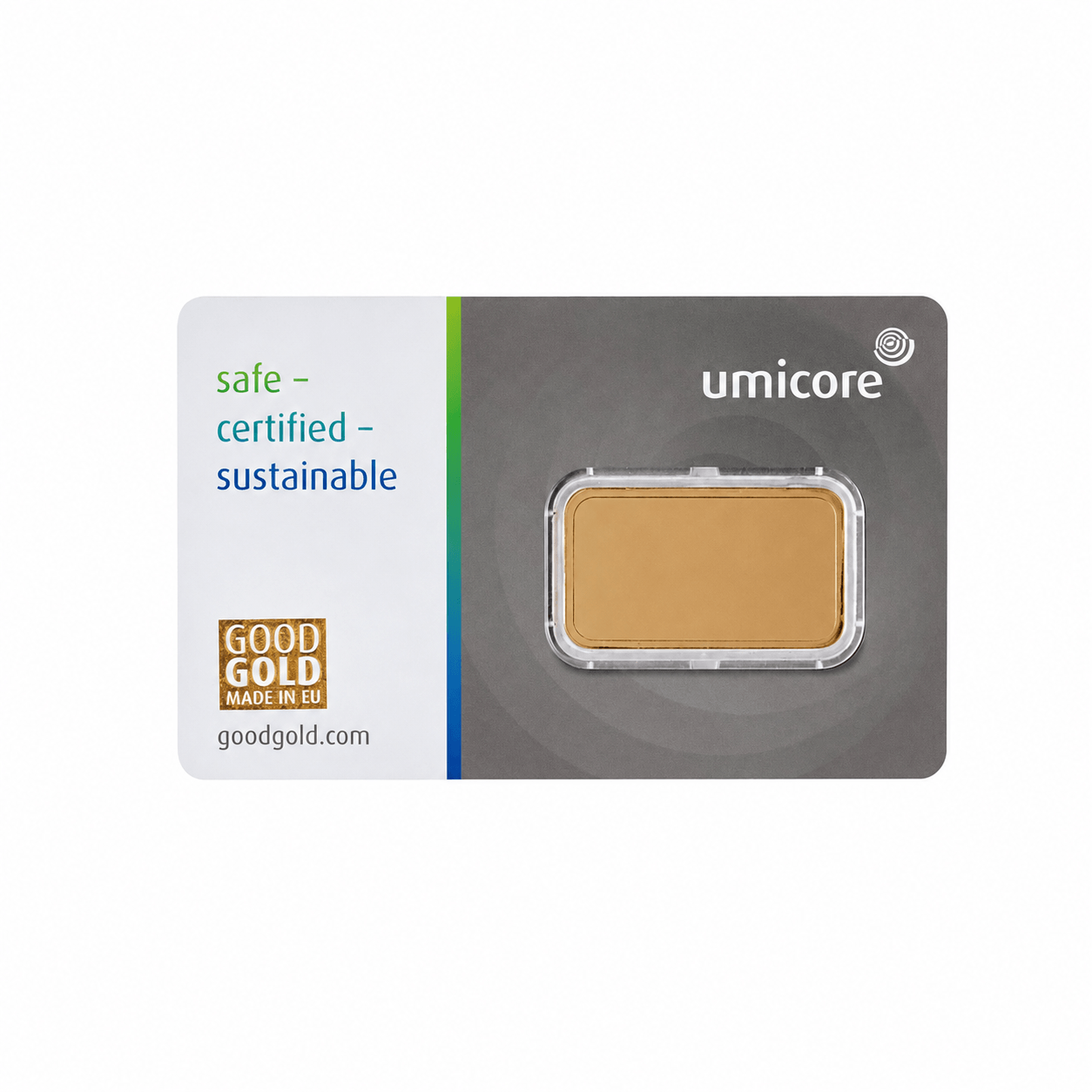 10 Gram Umicore Gold Bar Reverse