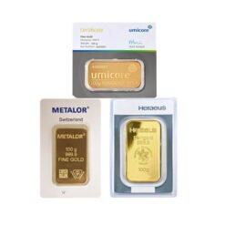 100 Gram Gold Bar Best Value 100g Gold Bar