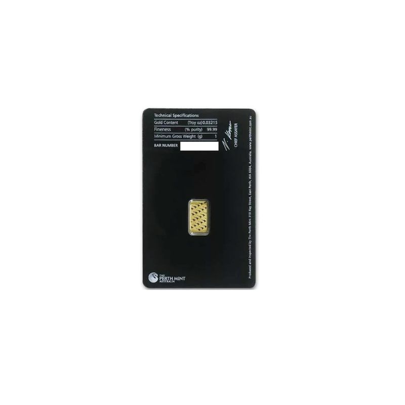 1g The Perth Mint Gold Bar