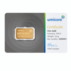 2.5 Grams Umicore Gold Bar