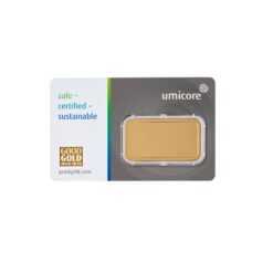 1 ounce Umicore Gold Bar Reverse 1oz