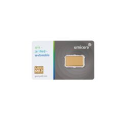 5 Gram Umicore Gold Bar Reverse