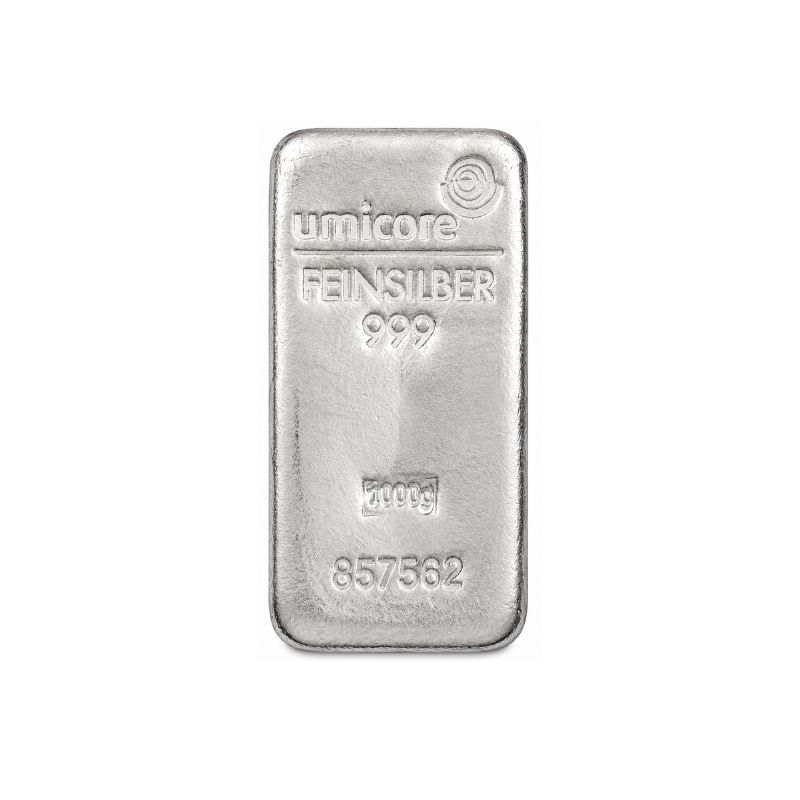 1 Kilo Silver Bar Umicore 1Kg
