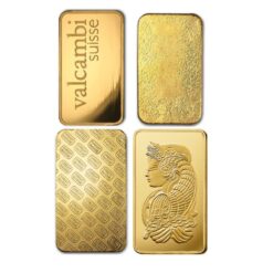 250 Gram Gold Bar Best Value Reverse 250g