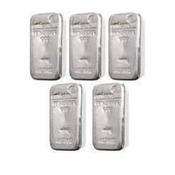 5 x 1 Kilo Umicore Silver Bars