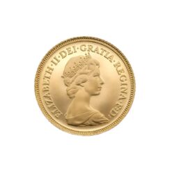 1982 Half Gold Sovereign Coin Obverse