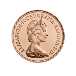 1982 Half Gold Sovereign Coin Obverse