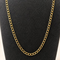 9ct Curb Chain 18 inch Mens Chain gold