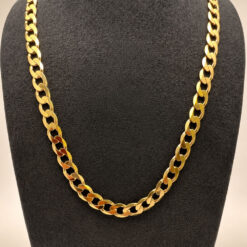 9ct Curb Chain 22 inch Mens Chain